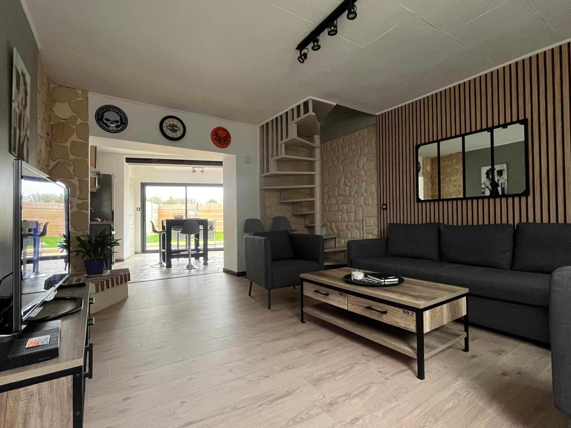 Gite Le Davidson, Maison Avec Jardin Ypreville-Biville Kültér fotó